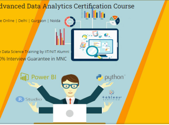 Data Analyst Course in Delhi, 110065.Certification